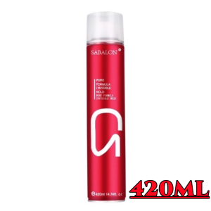 SABALON Hair Spray Net Strong Hold Spray Net 420ml Hair Setting Spray for Curly Graduation Styling