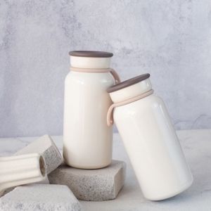 400ml Mug Panas/dingin Baru Berinsulasi Vakum Dengan Tali Yang Mudah Dibawa Produk Luar Ruangan