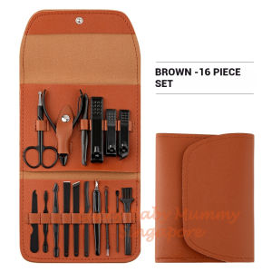 16-in-1 Nail Clippers Set Manicure Pedicure Kit / Hand Foot Facial Care With Portable Case/readystock