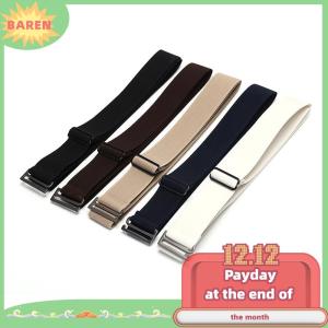 BAREN Vô Hình Vành Đai Khóa Nhựa Đàn Hồi Vành Đai Phụ Nữ Người Đàn Ông Có Thể Điều Chỉnh Vành Đai Thời Trang