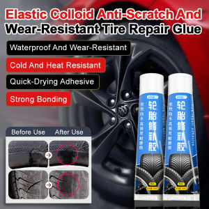 🚗Buy 1 Get 1 Free🚗 Highly flexible tire repair glue with high and low temperature resistance / Suitable for cars motorcycles bicycles and other tires / Quickly repairs cracks and scratches on the side dries quickly