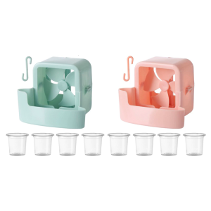 กล่องเก็บของระบายความร้อนพัดลมไฟฟ้ากล่องเก็บน้ำแข็งกล่องเก็บของพร้อมตะขอแขวนใช้ในบ้านพกพาระบายความร้อนอย่างรวดเร็วสำหรับพัดลมไฟฟ้า