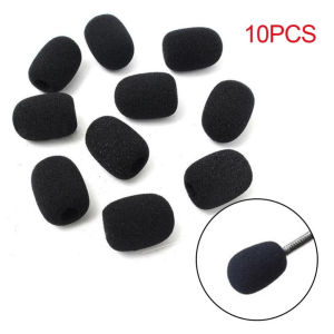 REOPYG Headset Replacement Black Sponge Covers Headset Sleeve Telephone Windscreen Headset Foam Covers Microphone Windshield Mic Protector Microphone Mic Cover
