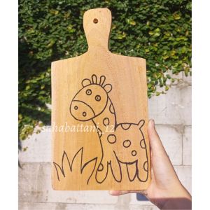 Talenan kayu lukis sketsa / talenan lukis unik untuk hiasan dinding