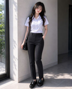 Quần tây nữ dáng baggy ống nhỏ – chất tuyết mưa cao cấp form đẹp đi làm đi học đi chơi