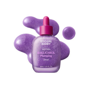 EQQUALBERRY Bakuchiol Plumping Serum Pore and Wrinkle Minimizer Retinol Alternative Elasticity with