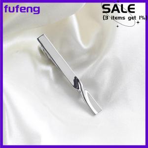 fufeng 1Pc Tie Clip for Men Copper Simple Bar Clasp Fashion Mens Classic Tie Clip
