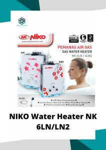Water Heater Niko 6 LN/LN2 Terlaris!!