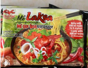 Mì sợi tươi Laksa Hương Xưa - Vị Yummy Béo Ngọt ( kèm gói gia vị yummy ) 1 thùng 8 gói