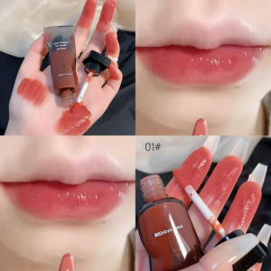 Six Shades Ice Glaze Makeup Lipstick Hydrating Matte Velvet Long-Lasting Transparent Gloss