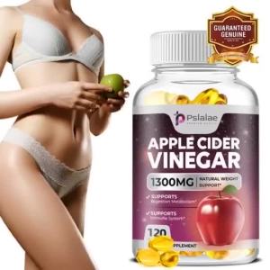 Pslalae Apple Cider Vinegar Weight Management Detox Cleanse & Immune Health 30/60/120 Count
