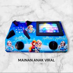 MAINAN KOMPOR BISA NYALA KARAKTER FROZEN MAINAN EDUKASI ANAK
