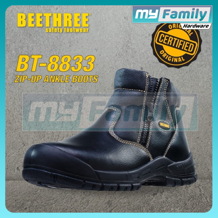 BEETHREE BT 8833 SIRIM DOSH Safety Working Footwear Shoe Boot Black ...