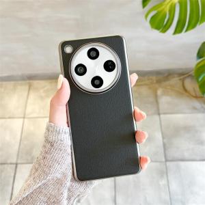 Case for OPPO Find X8 Pro Find X7 Ultra Solid Color Lychee Leather Pattern Phone Case Hard Cover Electroplating Frame Advanced Anti-drop Shockproof Protective Case