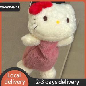 [COD] WANGDANDA Ship within 24 hours Cartoon Cute Plush Hello Kitty Pencil Case School Stationary Big Capacity Pen Bag Storage Bag