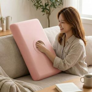YUBAGUANB Solid Color Cooling Pillowcase High Elasticity Breathable Pillowslip Washable Stain-resistant Ice Silk Pillowcase Summer
