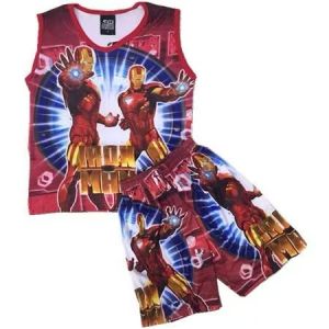 COCO Baby&Kids Character/IronMan Terno Sando+Shorts For Boys Fashion Set Clothing Summer Sando