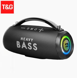 HEAVY BASS-33 TWS Portable Wireless Bluetooth V5.3 RGB Big Sound Speaker w/TF Card FM Radio USB & AUX In Function
