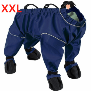 CANICECA Waterproof Dogs Pants Shoes Suit Breathable Anti Dirty Dog Boots Durable Anti-Slip Dog Jumpsuit Outdoor Use