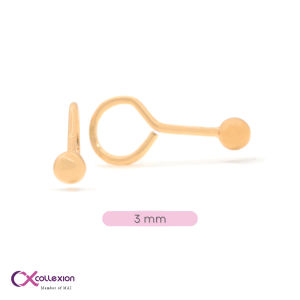 Collexion Balloney Kids Ears Stud Anting Anak Lapis Emas Gold Plated