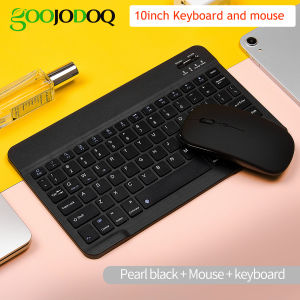 GOOJODOQ 9.7 inch Wireless Bluetooth Keyboard Mouse Set Lightweight Portable For iPad Samsung Xiaomi Phone