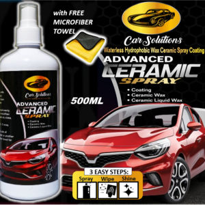CAR SOLUTIONS - Waterless Hydrophobic Wax Ceramic Spray Coating   Advanced Ceramic Spray 500ML