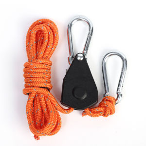 Camping Tent Canopy Wind-Proof Rope - Tent Tie Down Rope - Tent Fixed Pulley Buckle - Lamp Halyard - Durable Adjustable Reflective - Outdoor Camping Accessories