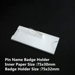 Name ID Badge Holder Case Pins/Magnets Acrylic Name Plate Badge Holder Card Name Tag