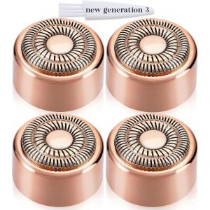 Replacement Heads New Generation 3 for Finishing Touch Flawless Facial Hair Remover Ring LightNew Version Replacement Blades for Women18K Gold-Plated Rose Gold for Flawless