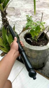 Tongkat Pukul Kayu Kelor Hitam / tongkat pemukul atau Tongkat satpam / Gada Kelor Hitam Model Polos dan Bermotif