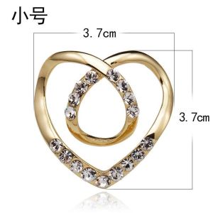 New Dual-purpose Love Scarf Buckle Clothes Corner Knot Buckle Shirt T-shirt Buckle Waist Artifact Hem Clothes H1433