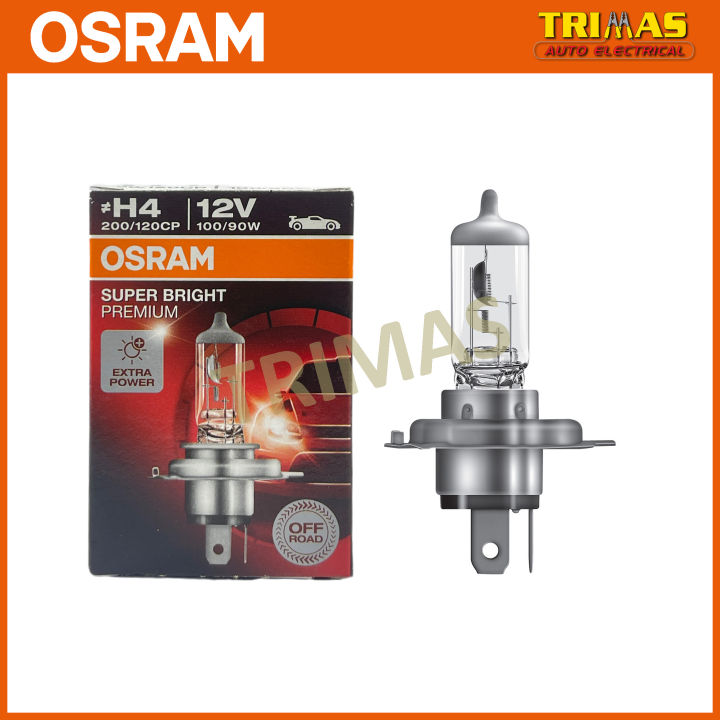 62204SBP Original Osram H4 P43T 12V 100/90W Super Bright Premium ...