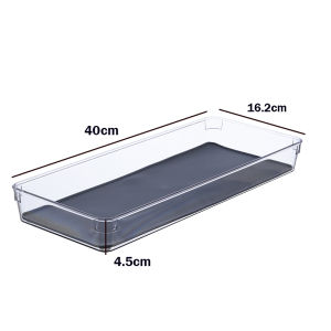 Lefang Kitchen Drawer Storage Organizer Desk Drawer Multipurpose Clear Plastic Storage Bins For Jewelries Kitchen Gadgets