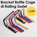 Bracket Bottle Cage di Railing Sadel jok sepeda tambahan dudukan botol minum. 