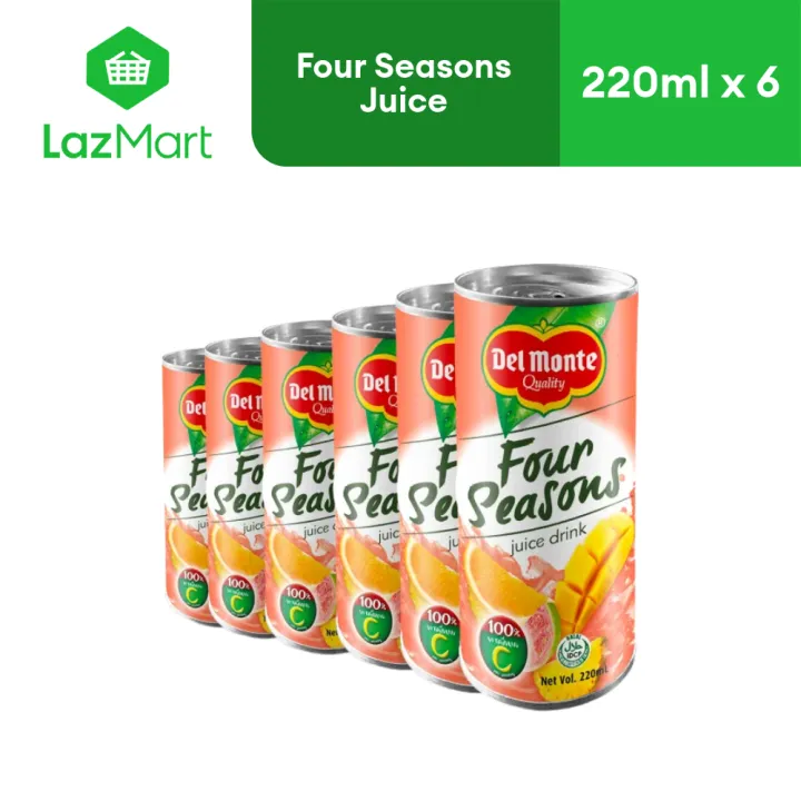 Del Monte Four Seasons Juice Drink 220ml Buy Save P10 Caffeine