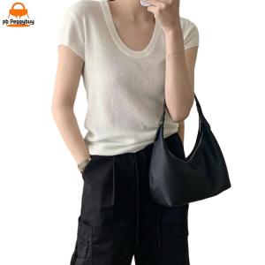 PU Underarm Bags Solid Color Armpit Bag for Women Ladies Work Travel Commuting