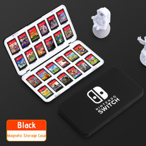 🇸🇬[Ready Stock] 24 IN 1 Game Card Case for Nintendo Switch Game Card Micro SD Card Cassette Case Magnetic Cartridge Box With Soft Slot for NS Lite Oled Cards Case Cover Storage Box Bag Nintendo Switch Oled / Lite Accessories