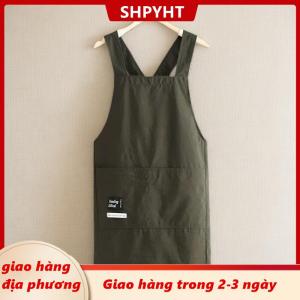 [COD] SHPYHT Giao hàng địa phương Tạp dề nhà bếp khi nấu ăn thoáng khí bền bỉ tạp dề đeo ngang hông cho người lớn chống bám bẩn chất liệu mềm mại trang phục làm việc nhà hàng dùng trong gia đình
