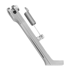 Universal Side Stand Silver  205mm Full Alloy with Spring Aluminum Alloy Material for Motorcycle