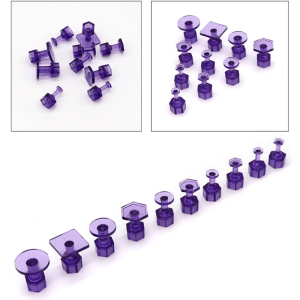 ชุดอุปกรณ์ซ่อมตัวถังรถยนต์แบบไม่มีสีชุดอุปกรณ์กำจัด10ชิ้นสำหรับ98% รอยบุบเครื่องมือดึงรอยรถ