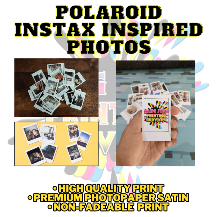 Personalized Polaroid Inspired Photo Print Instax Wide Photo Print