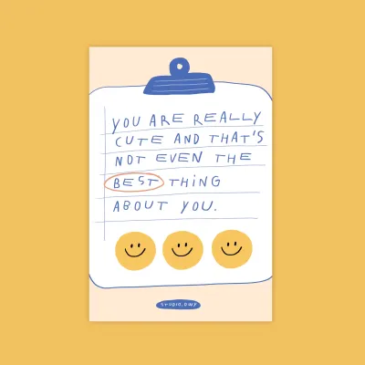 STUDIO.OWY : Quote Postcard - โปสการ์ดข้อความ