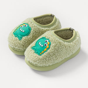 Children Cotton Shoes Winter Boys Girls Cute Indoor Anti-slip Soft Sole Warm Infant Baby Cotton Shoes Heel Plush Shoes