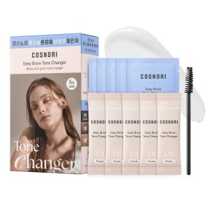 COSNORI Easy Brow Tone Changer – Gentle Lightening Formula for Soft Natural Look – Brow Bleach Kit Easy At-Home Application Quick Results in 2–3 Minutes 5 Applications