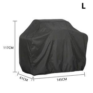 Outdoor BBQ Cover Dust Waterproof Weber Heavy Duty Grill Cover Rain Protective Barbecue Grill Carts Round Cover