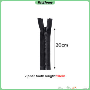 ซิปเสื้อ กระเป๋า ซิปเรซิน ทนต่อการสึกหรอ ดึงมือเรียบ ยิ่งใช้ยิ่งเนียน 1 ชิ้น black zipper BizHome