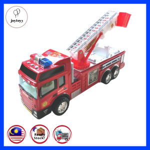 Fire Truck Toys With Stretchable Aerial Ladder 🚒 for kids/Mainan Lori Kereta Bomba budak lelaki