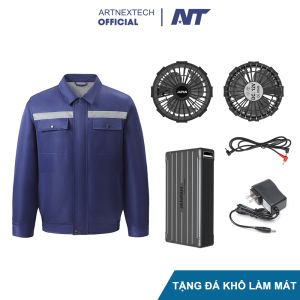 Bộ Áo Điều Hòa Áo Khoác Quạt Gió Nhật Bản Chính Hãng BH 12 Tháng PIN Khủng 50.000 mAh Quạt 12V Không Chổi Than