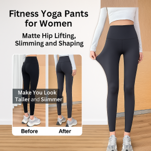 Yoga Pants Women Slim Fitness Hip Lifting Sharkskin Pants Matte Bottom Pants Shaping Pants
