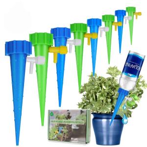24pcs Plant Watering Spikes Auto Drippers Irrigation Devices Adjustable Water Volume Seepage Dripper